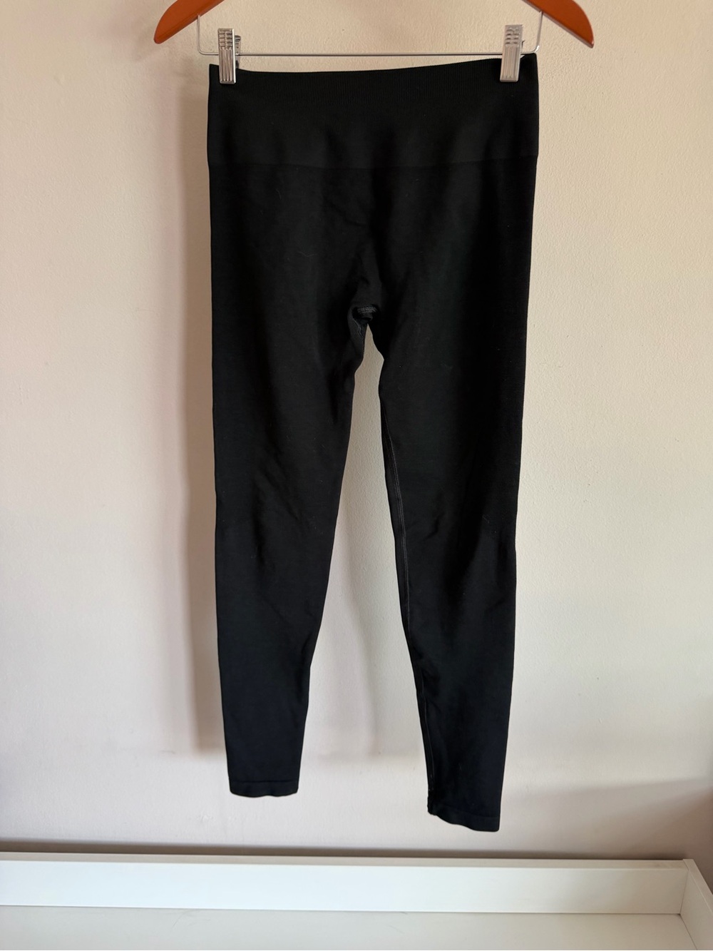 Alphalete Amplify Leggings Black High Waisted Scrunch Butt Seamless Workout